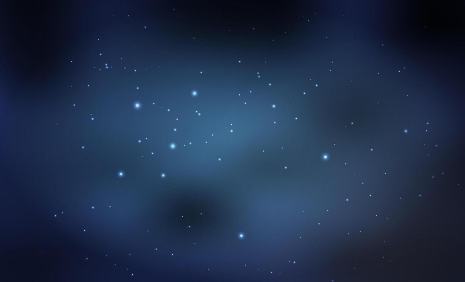 fondo de vector abstracto con cielo nocturno y estrellas. ilustración del espacio exterior y la vía láctea