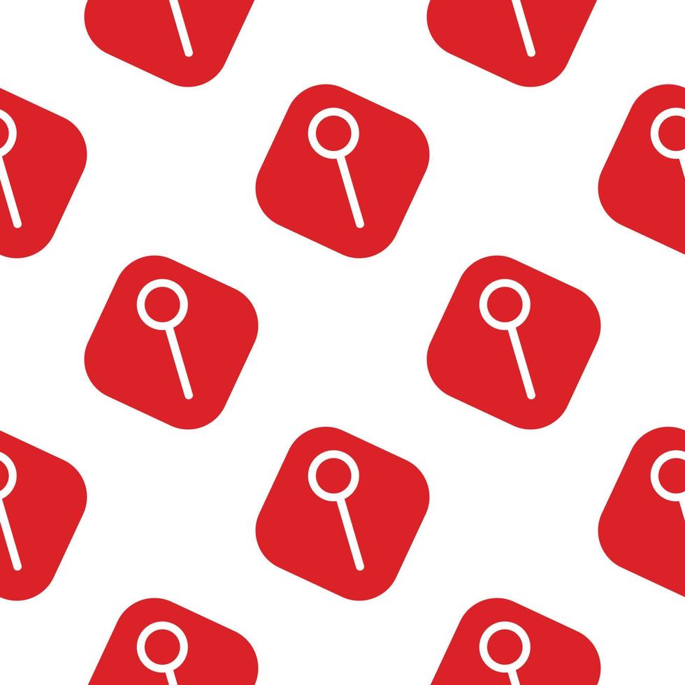 Magnifying glass icon seamless pattern. Vector illustration in flat design