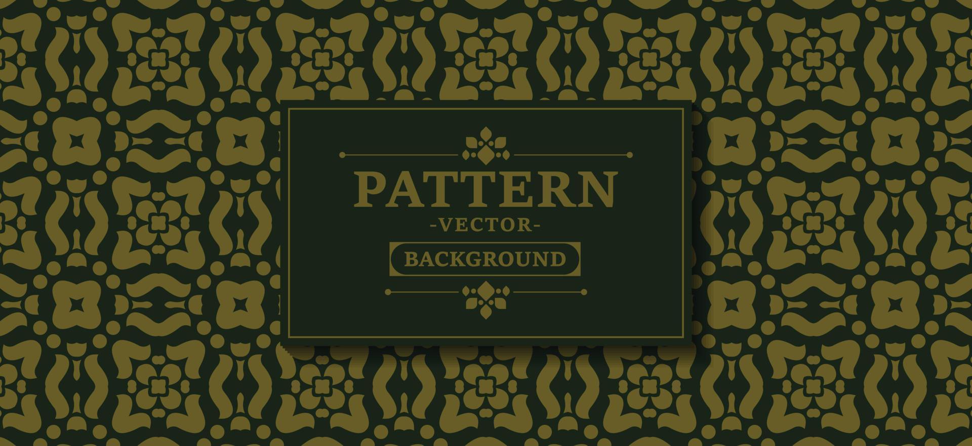 elegant pattern vintage green background vector
