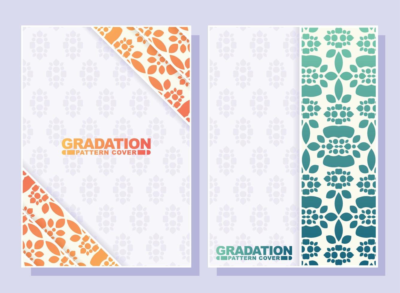 gradient geometric pattern cover design vector