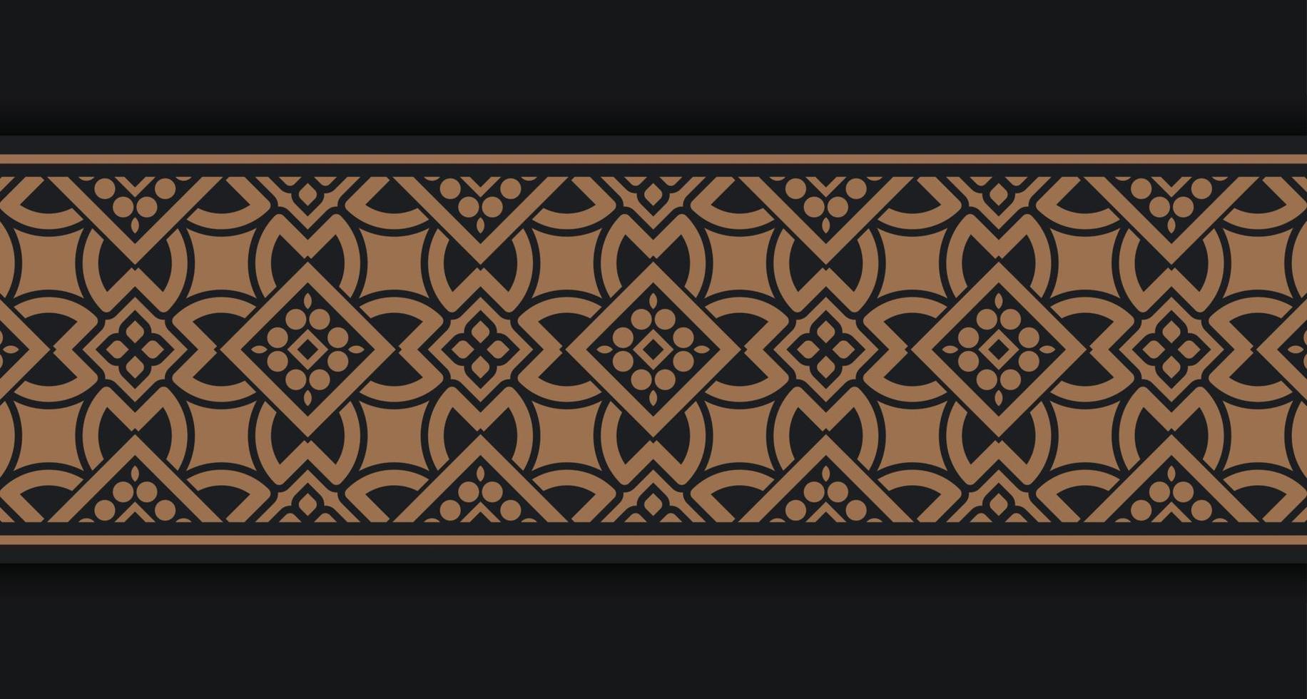 ornamental pattern border Design Template vector