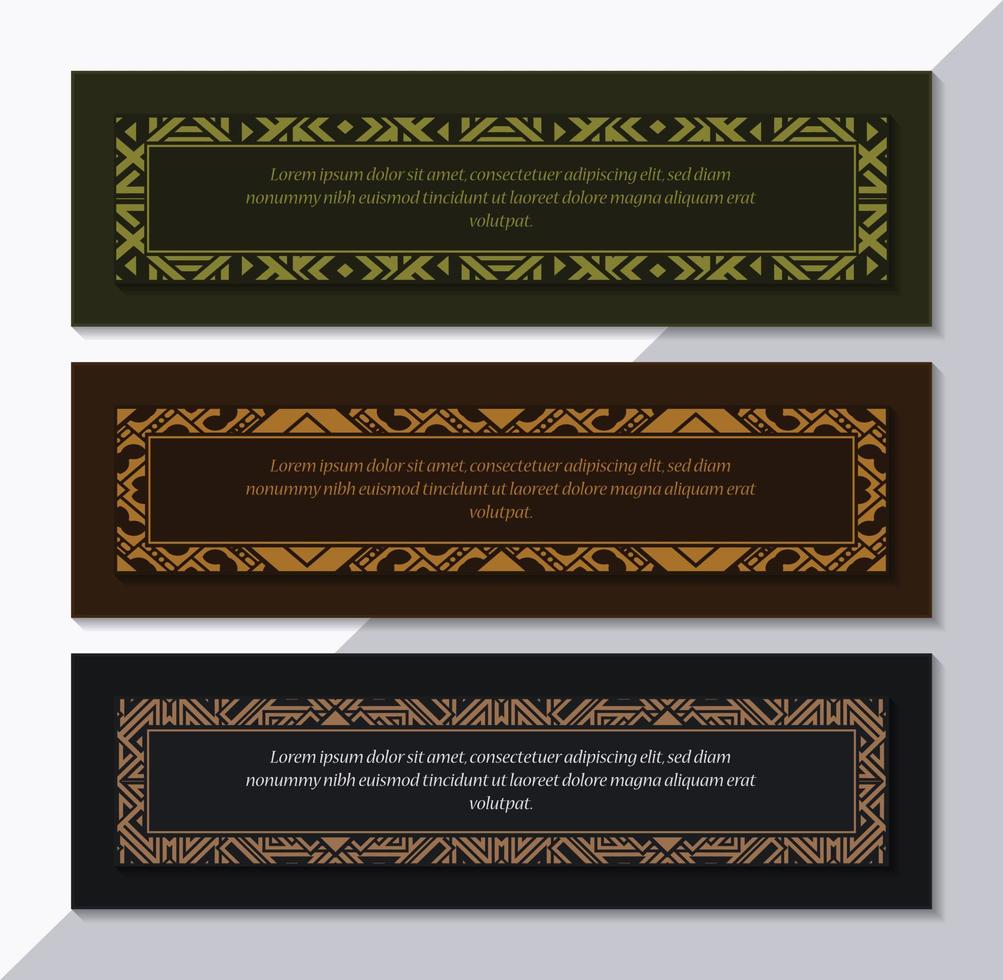 Luxury ornament frame line design vector