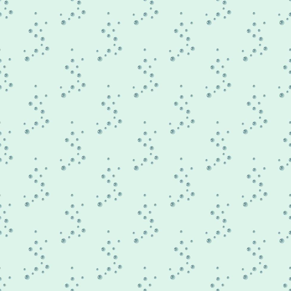 Seamless pattern bubbles on light turquoise background. Abstract texture of soap for any purpose. vector