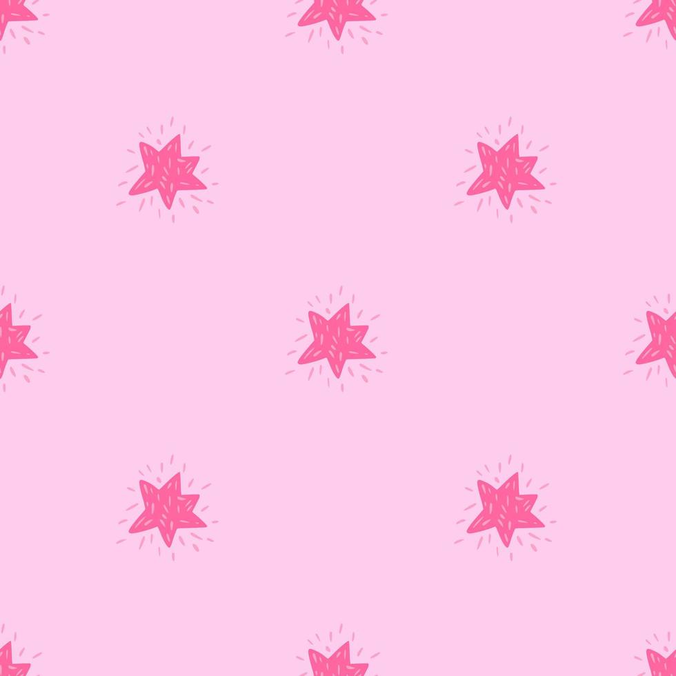 Stars seamless pattern. Cute festive background. vector