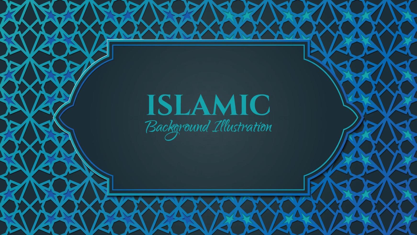 Islamic arabic geometric luxury background with elegant pattern vector