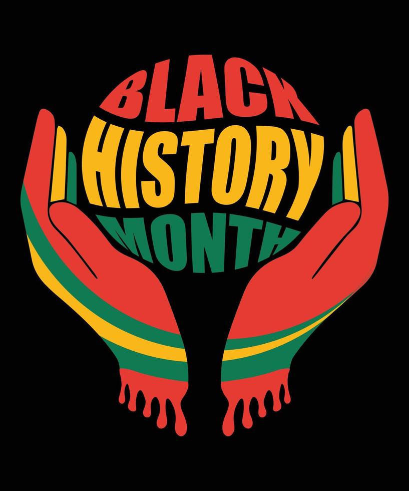 Black History Month. African American History. Celebrated annual. In February in United States and Canada. In October in Great Britain. Poster, card, banner, background. Vector illustration