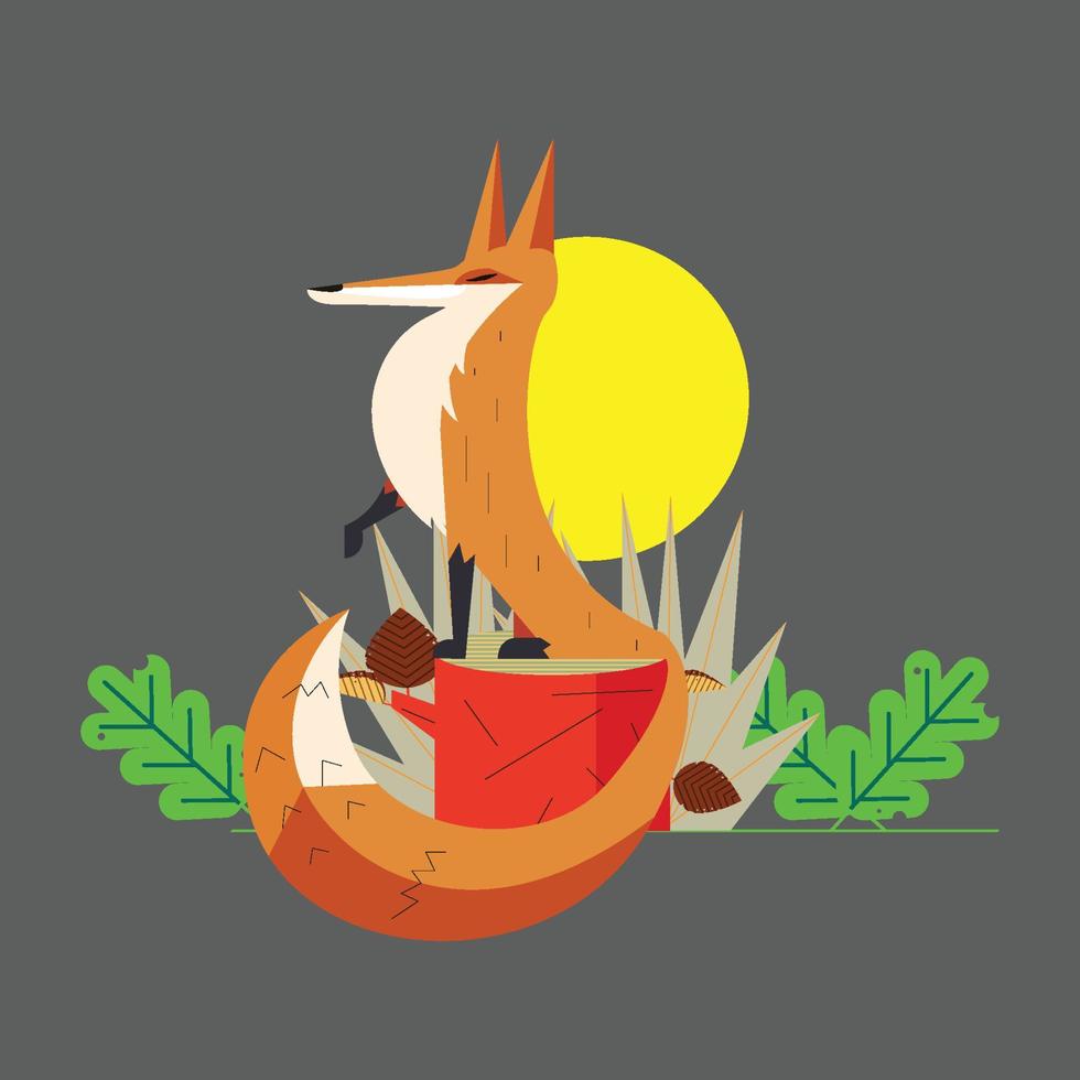 Animal cartoon graphic style modern design vector
