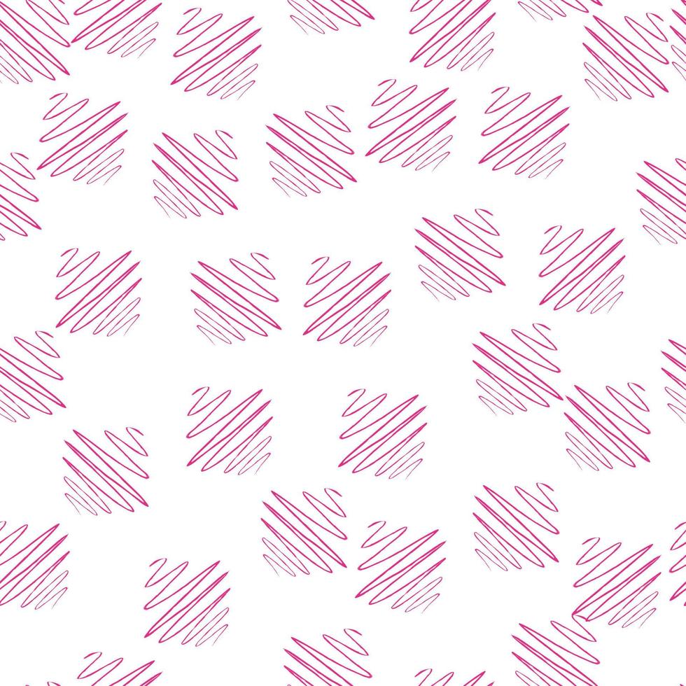 Soundwave seamless pattern. Curve waves background. vector