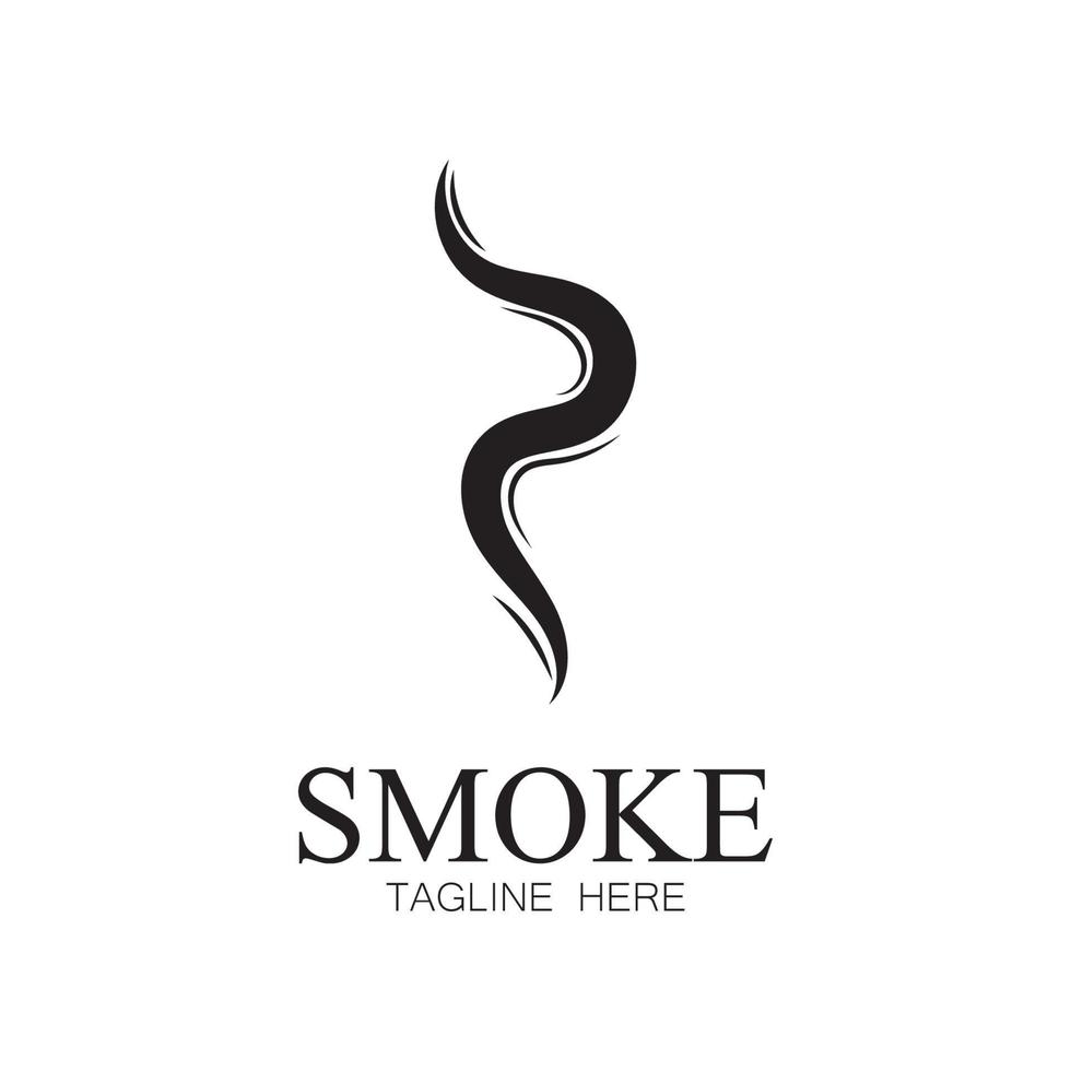 Smoke steam icon logo illustration isolated on white background Aroma vaporize icons. Smells vector line icon  hot aroma  stink or cooking steam symbols  smelling or vapor