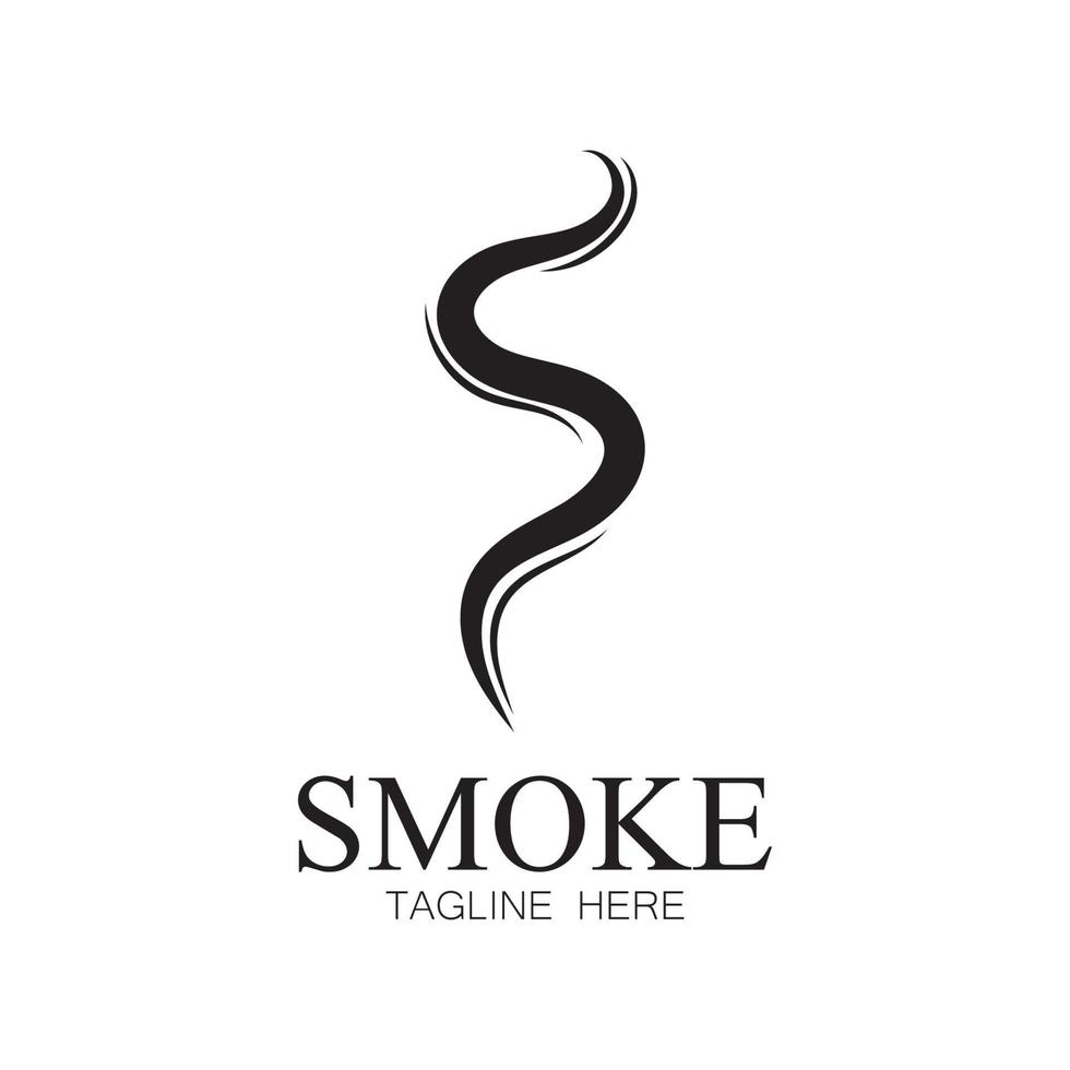 Smoke steam icon logo illustration isolated on white background Aroma vaporize icons. Smells vector line icon  hot aroma  stink or cooking steam symbols  smelling or vapor