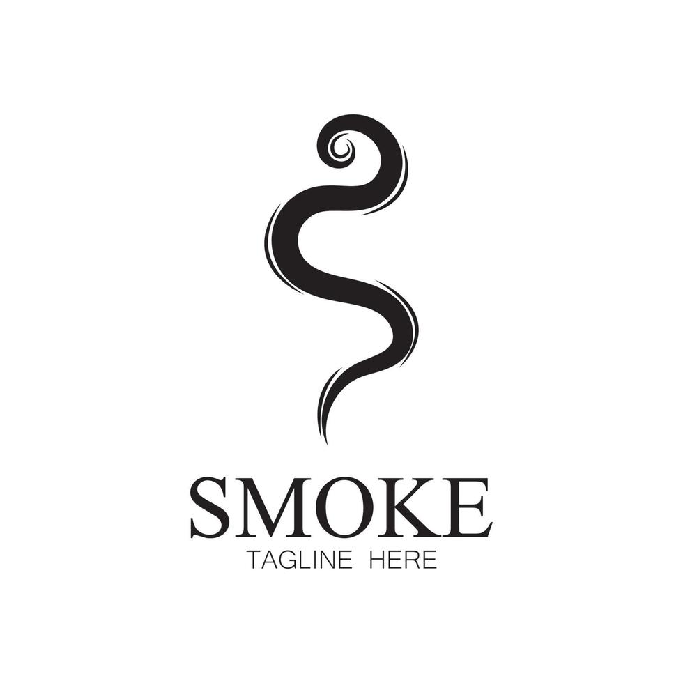 Smoke steam icon logo illustration isolated on white background Aroma vaporize icons. Smells vector line icon  hot aroma  stink or cooking steam symbols  smelling or vapor