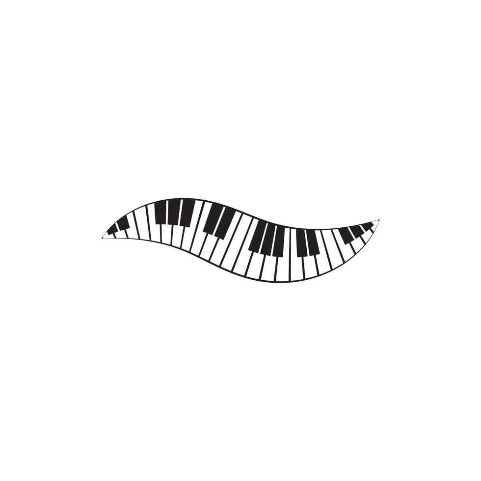 Piano icon vector ilustration template