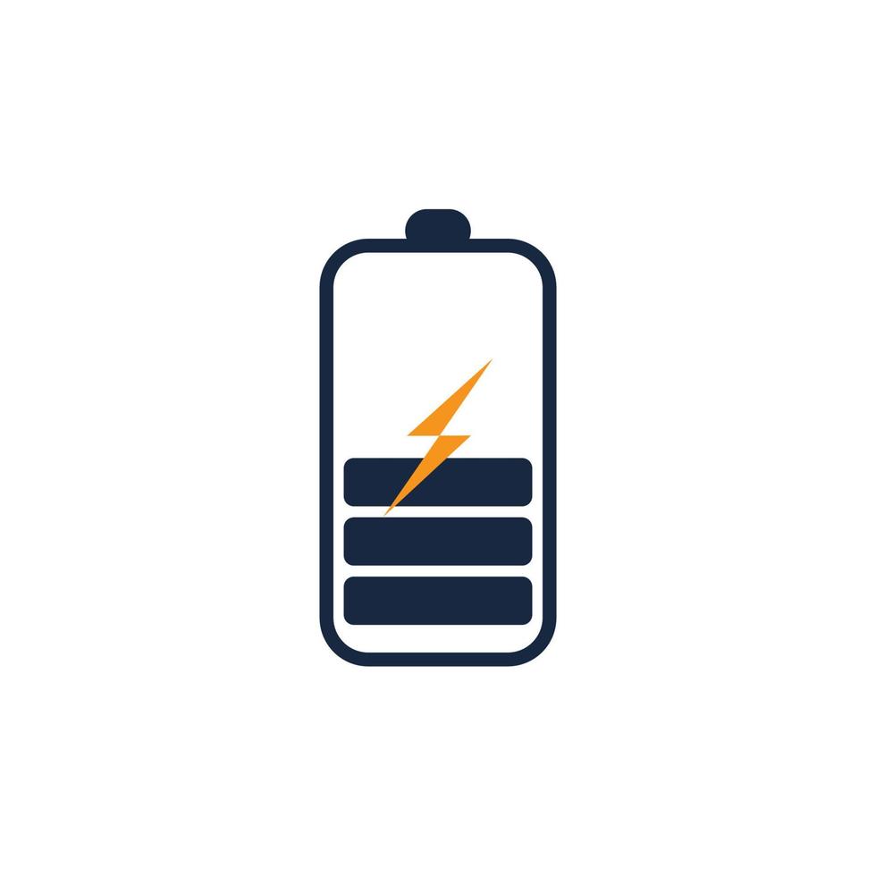 Power Battery Logo icon vector illustration Design Template.Battery Charging vector icon.Battery power and flash lightning bolt logo