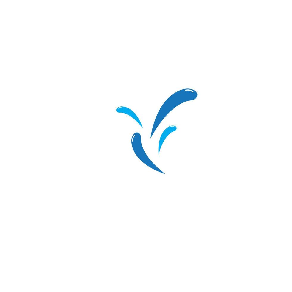 water wave logo design template vector