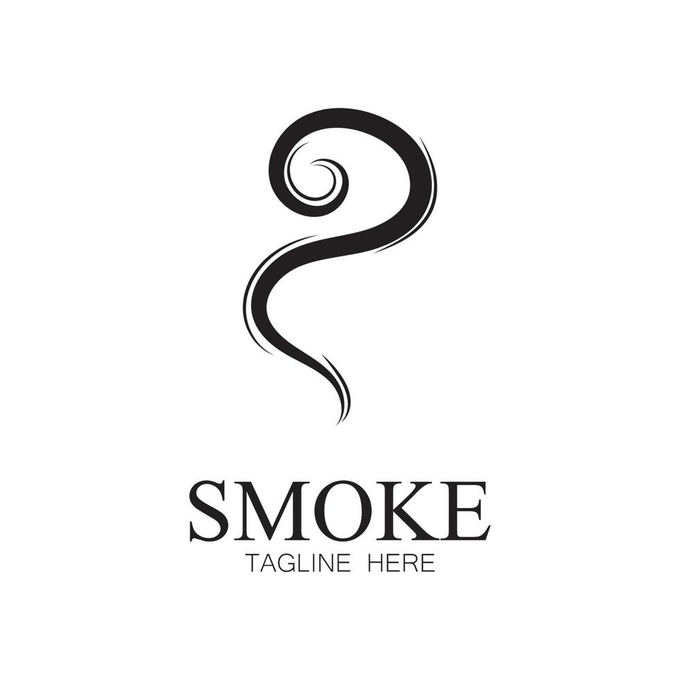 Smoke steam icon logo illustration isolated on white background Aroma vaporize icons. Smells vector line icon  hot aroma  stink or cooking steam symbols  smelling or vapor
