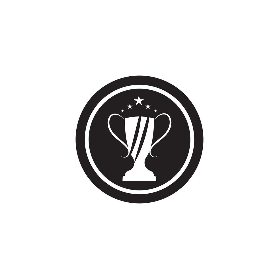 icono del logotipo del vector del trofeo.icono del logotipo del trofeo de los campeones para la plantilla del logotipo del premio ganador