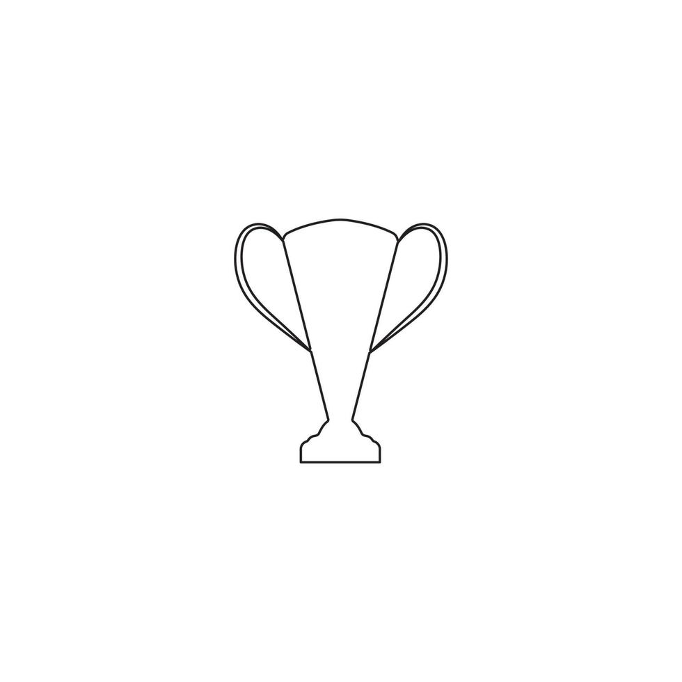 icono del logotipo del vector del trofeo.icono del logotipo del trofeo de los campeones para la plantilla del logotipo del premio ganador