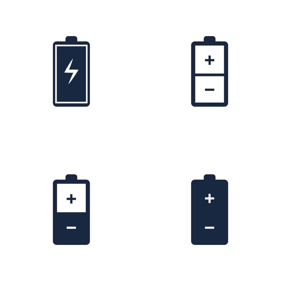 Power Battery Logo icon vector illustration Design Template.Battery Charging vector icon.Battery power and flash lightning bolt logo