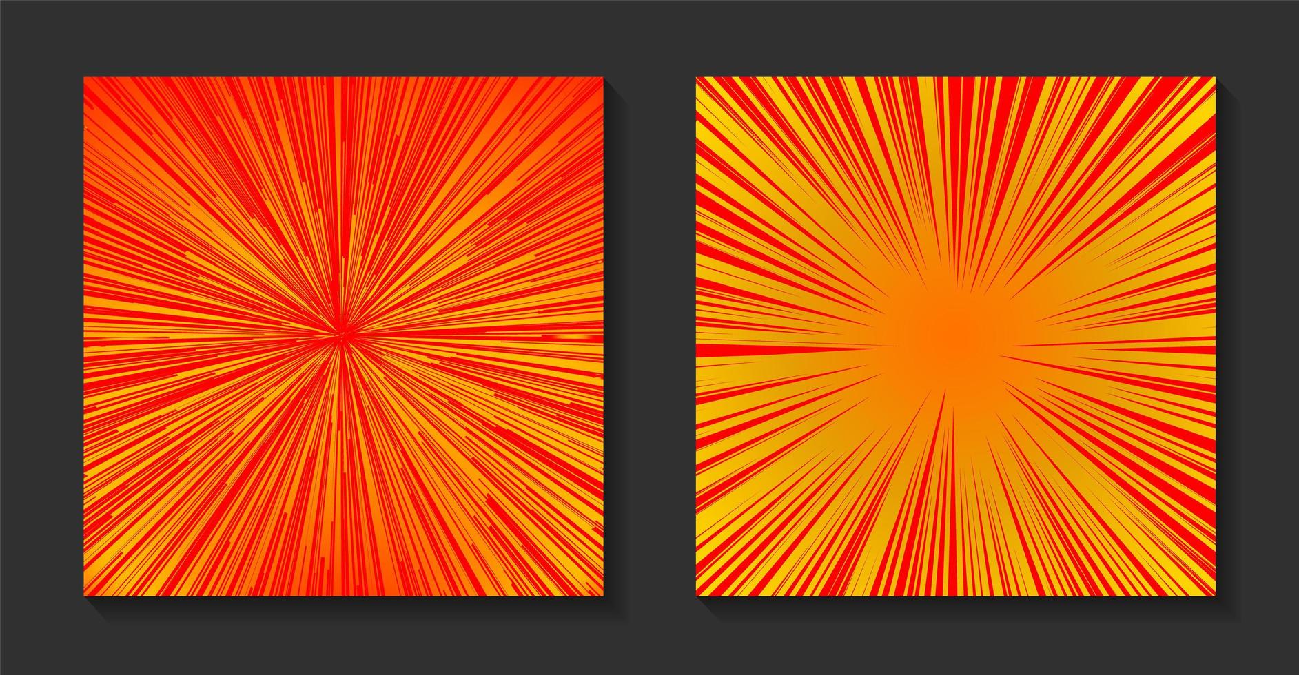 Pop art comic sunburst background. Retro rays, bright sunbeams with dots. vector
