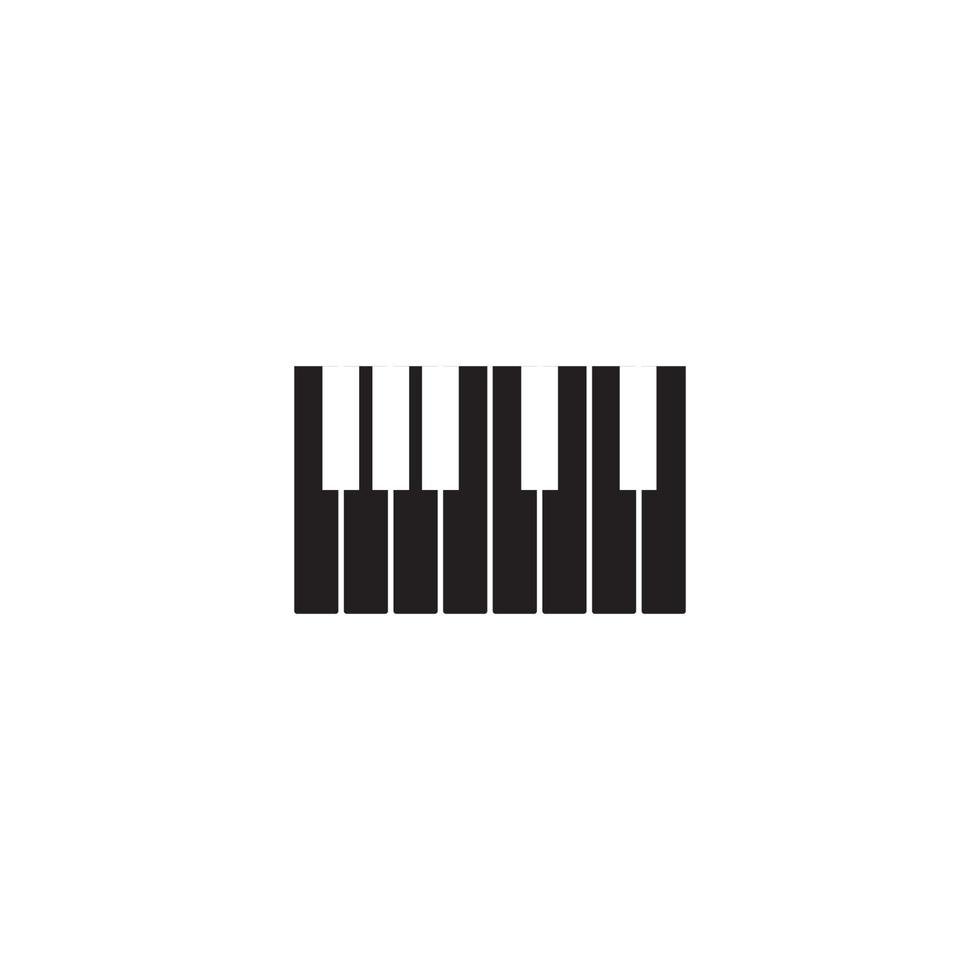 Piano icon vector ilustration template