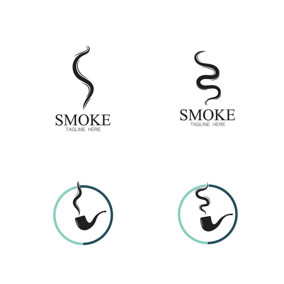 Smoke steam icon logo illustration isolated on white background Aroma vaporize icons. Smells vector line icon  hot aroma  stink or cooking steam symbols  smelling or vapor