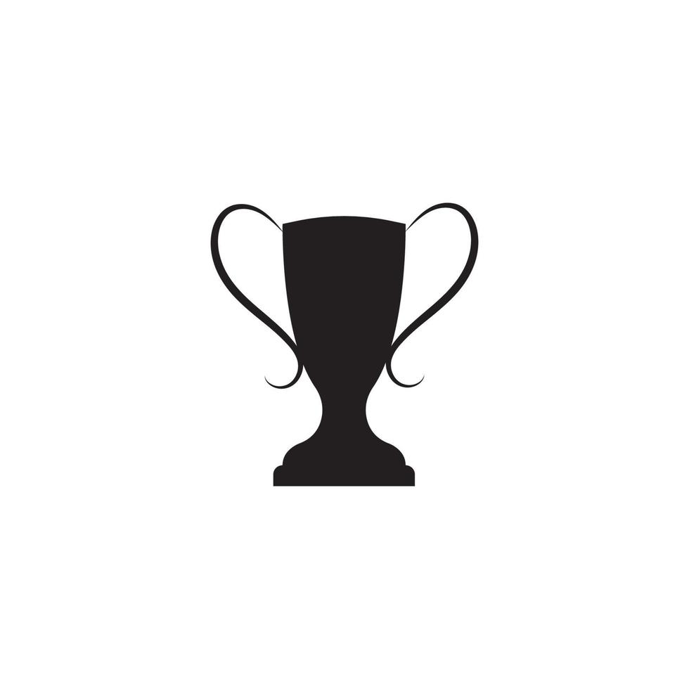 Trophy vector logo icon.champions trophy logo icon for winner award logo template