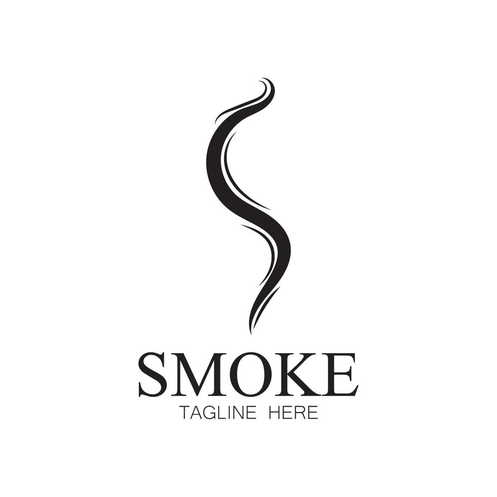 Smoke steam icon logo illustration isolated on white background Aroma vaporize icons. Smells vector line icon  hot aroma  stink or cooking steam symbols  smelling or vapor