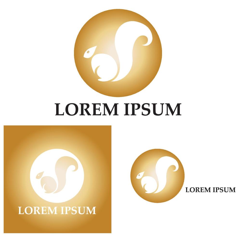 Squirrel symbol illustration vector icon background