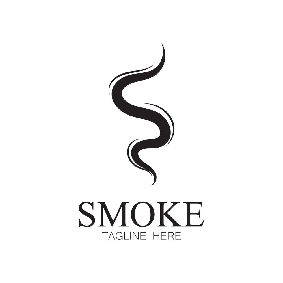 Smoke steam icon logo illustration isolated on white background Aroma vaporize icons. Smells vector line icon  hot aroma  stink or cooking steam symbols  smelling or vapor