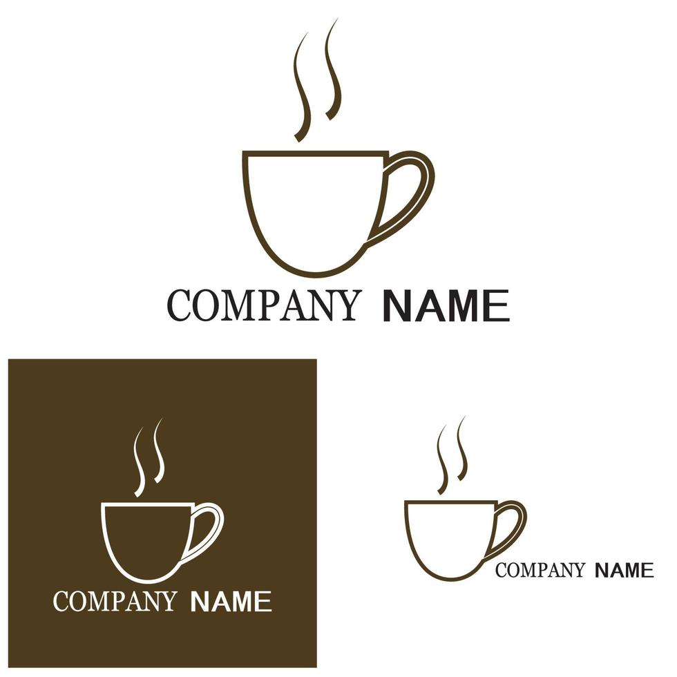 Coffee cup Logo Template vector icon design