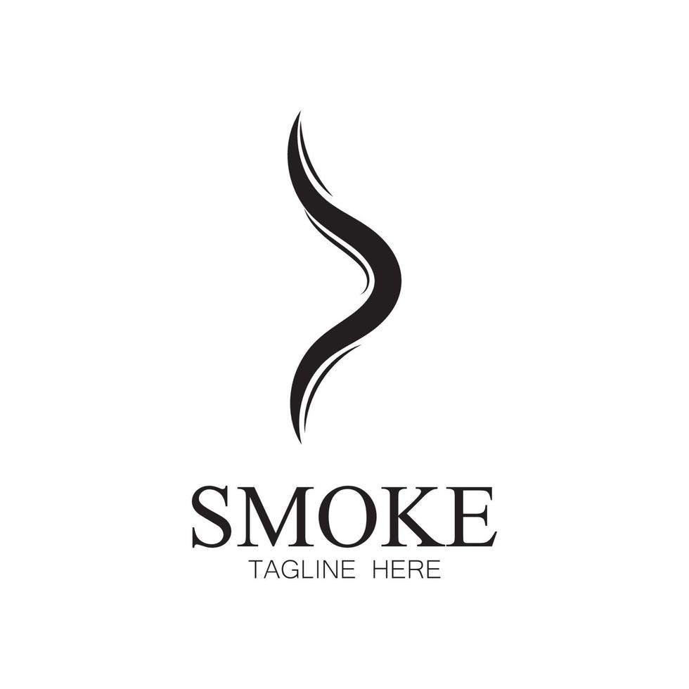 Smoke steam icon logo illustration isolated on white background Aroma vaporize icons. Smells vector line icon  hot aroma  stink or cooking steam symbols  smelling or vapor