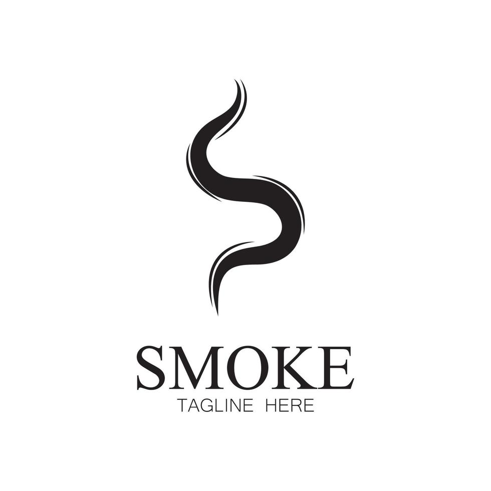 Smoke steam icon logo illustration isolated on white background Aroma vaporize icons. Smells vector line icon  hot aroma  stink or cooking steam symbols  smelling or vapor