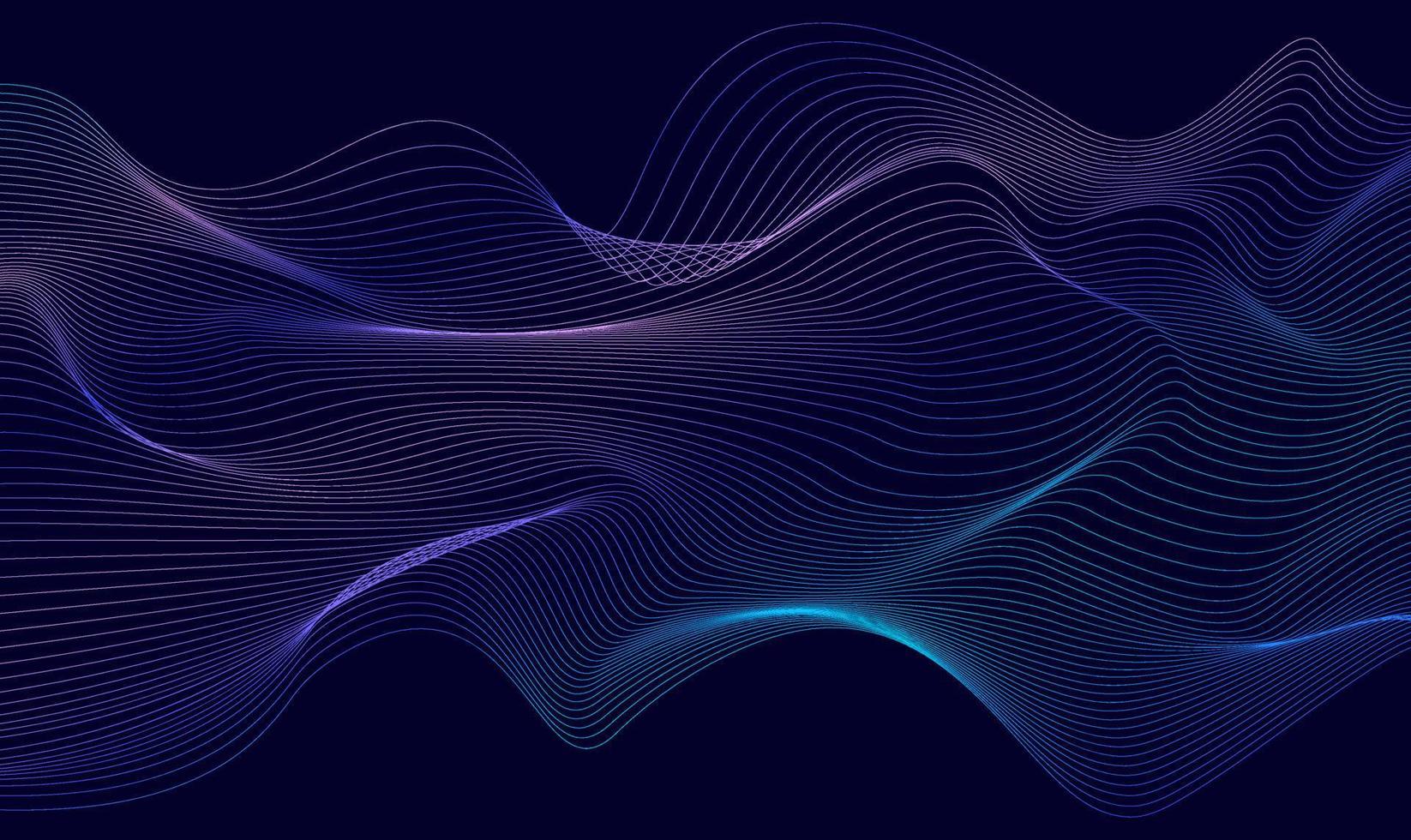 Abstract background of waves from lines. vector