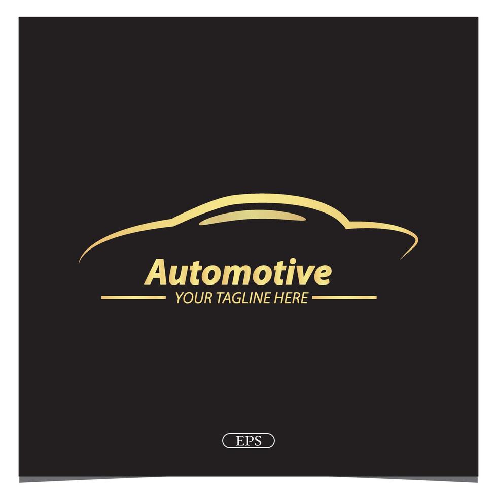 Luxury gold Automotive logo premium elegant template vector eps 10