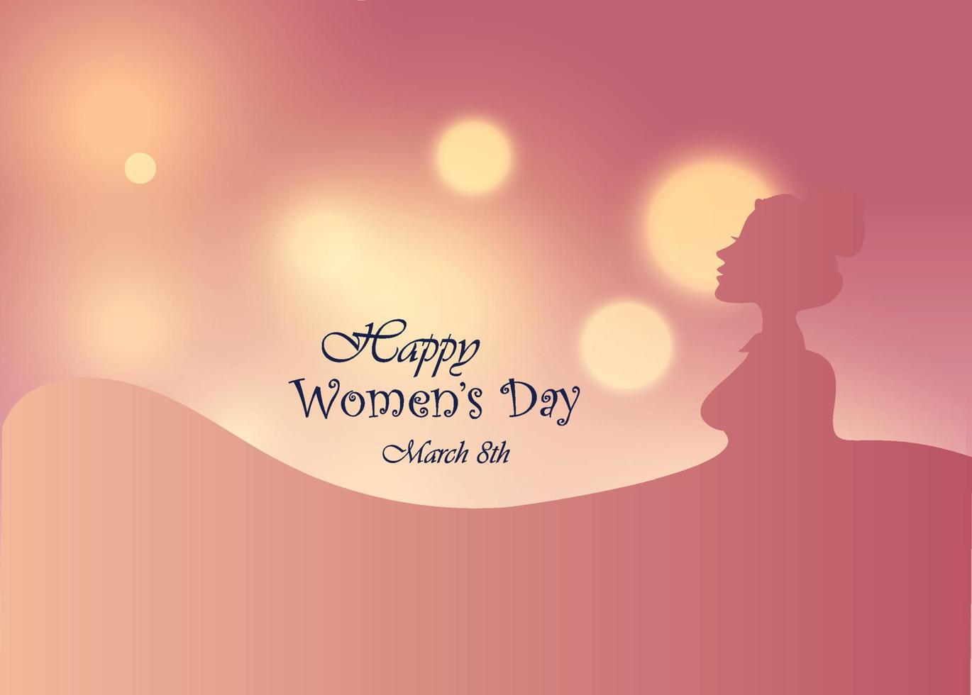 happy women s day concept background vector