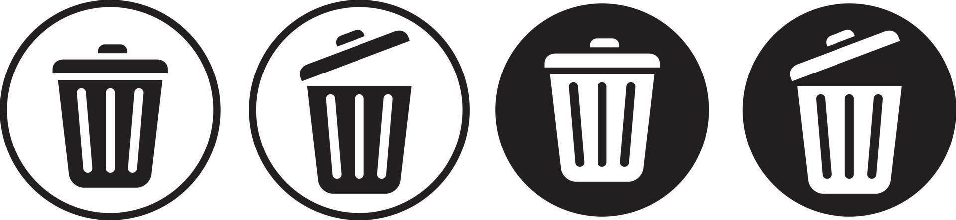 Bin icon. Trash can. Trash can icon vector