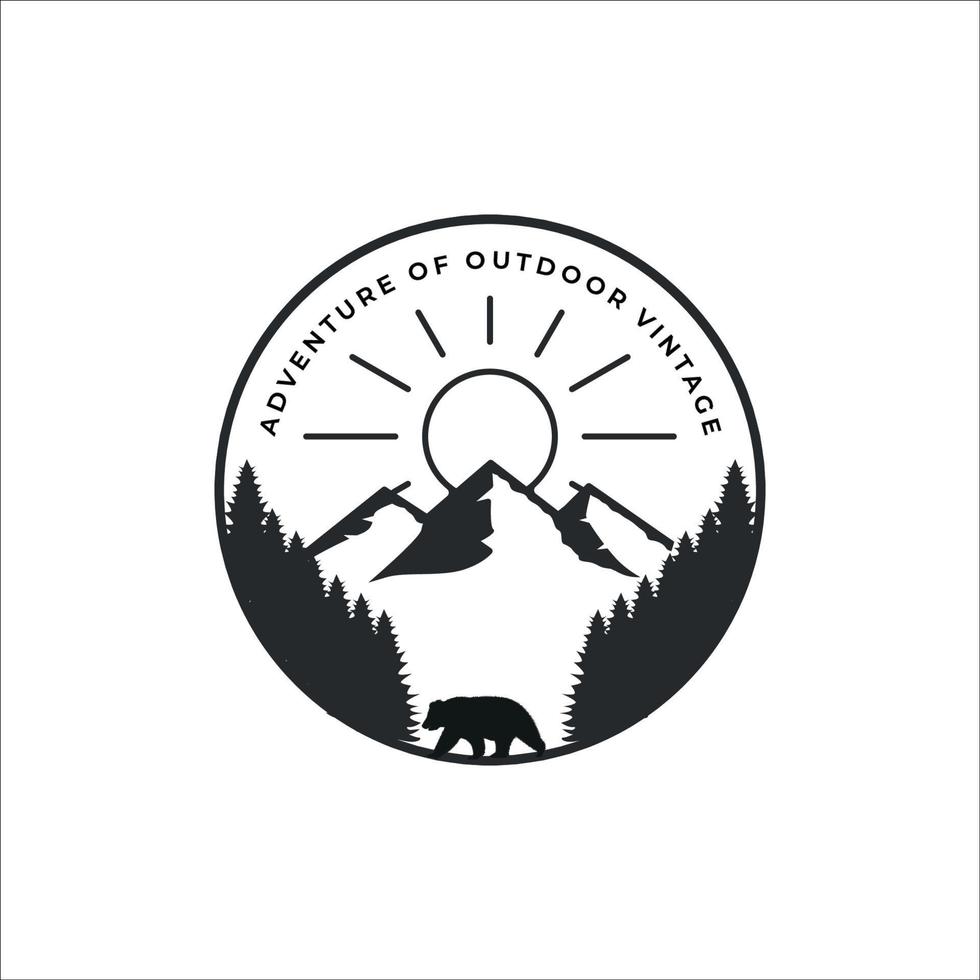 Bear Mountain Logo Vector Art, Icons, and Graphics for Free Download