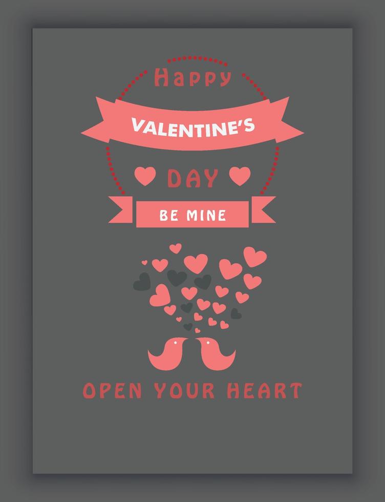 valentines cards templates collection colorful dynamic hearts decor vector