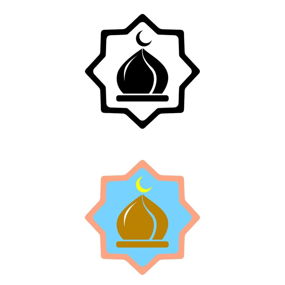 Islamic icons, use for religion event or website vector