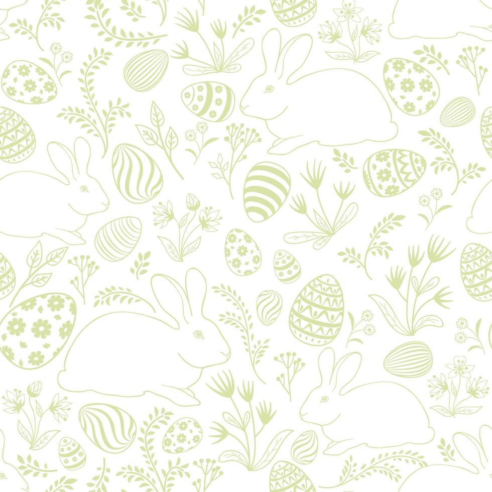 Easter egg seamless pattern. Spring holiday background for printing on fabric, paper for scrapbooking, gift wrap and wallpapers. vector