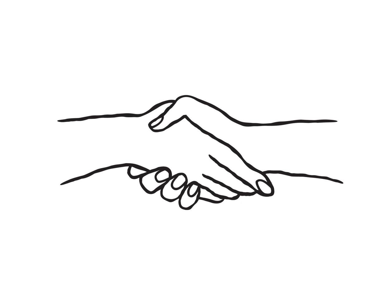 Business people shaking hands. Colaboration concept. Teamwork sign. vector