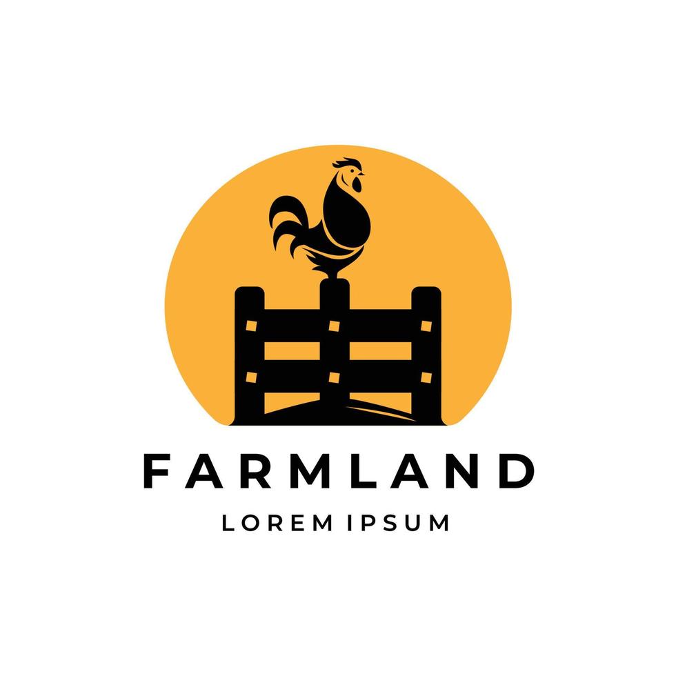 farmland logo vector illustration vector design