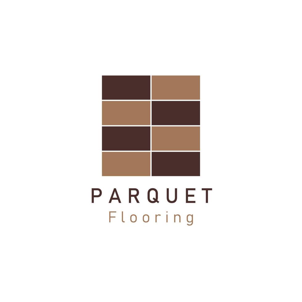 parquet flooring color logo vector illustration template design