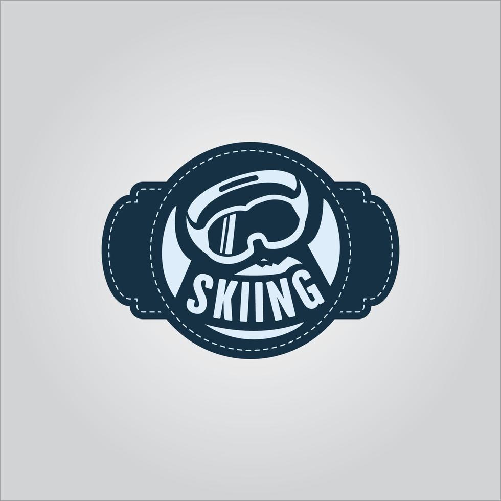 simple logo camping adventure in mountains and nature. vector