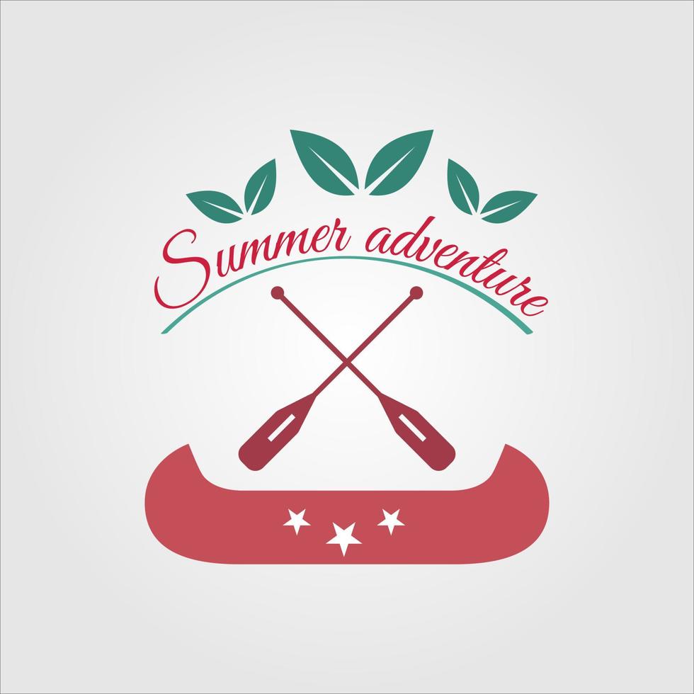 simple logo camping adventure in mountains and nature. vector