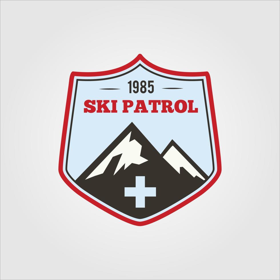 simple logo camping adventure in mountains and nature. vector