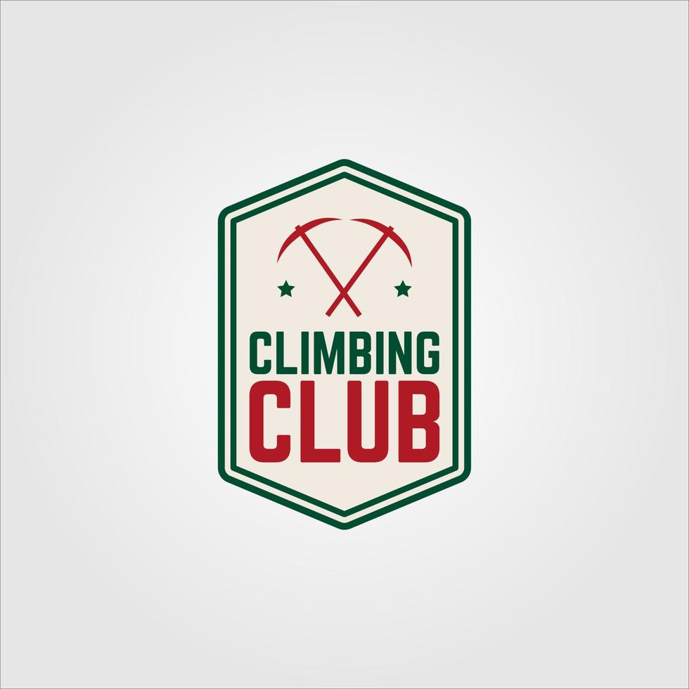 simple logo camping adventure in mountains and nature. vector