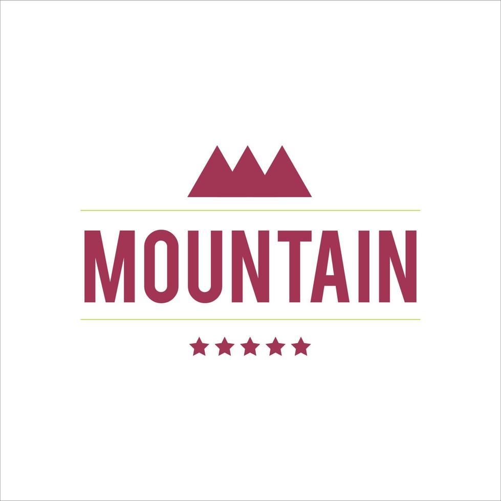 logo illustration of camping and adventure in the wild and mountains vector