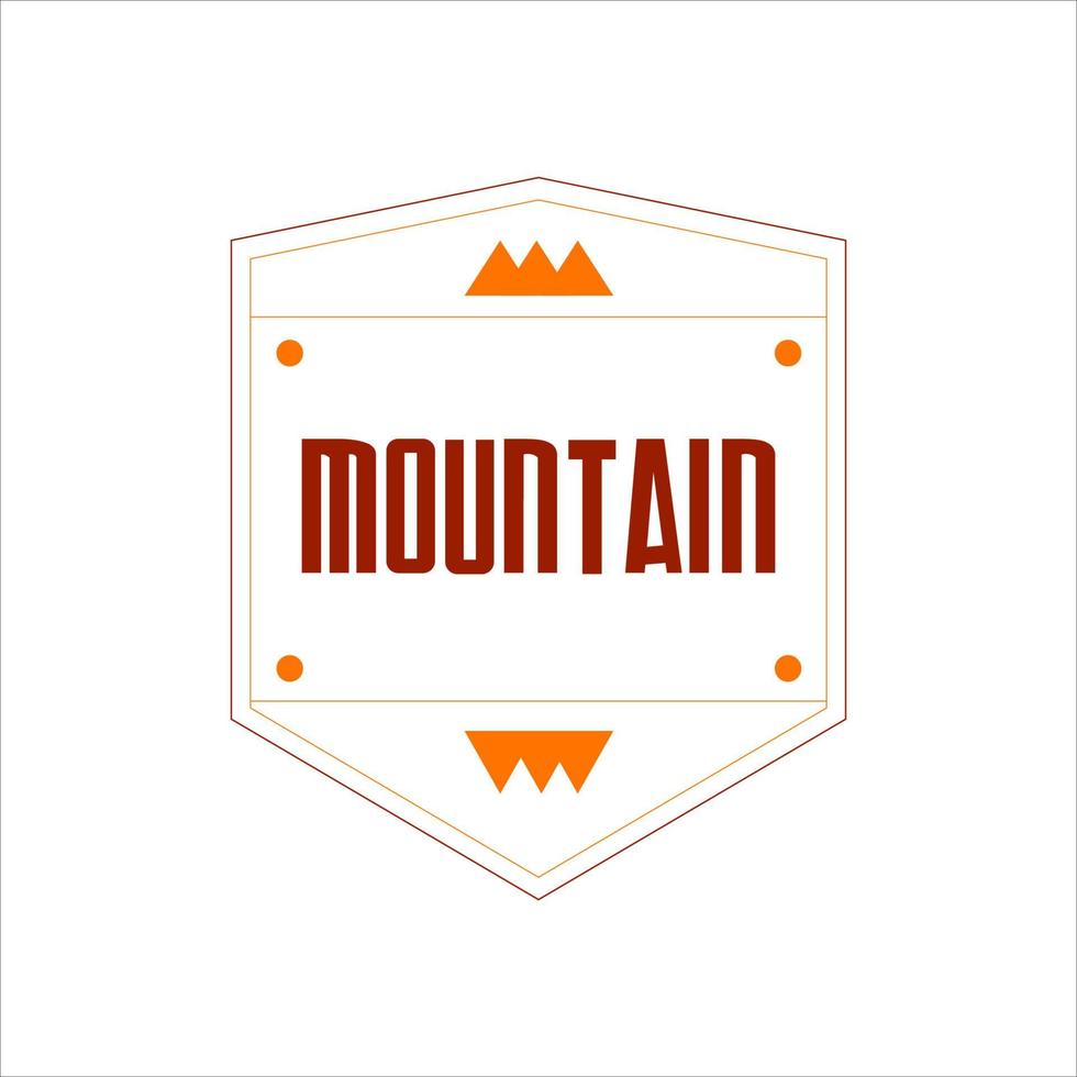 simple logo outdoor adventures and expeditions in mountains, forests and nature vector