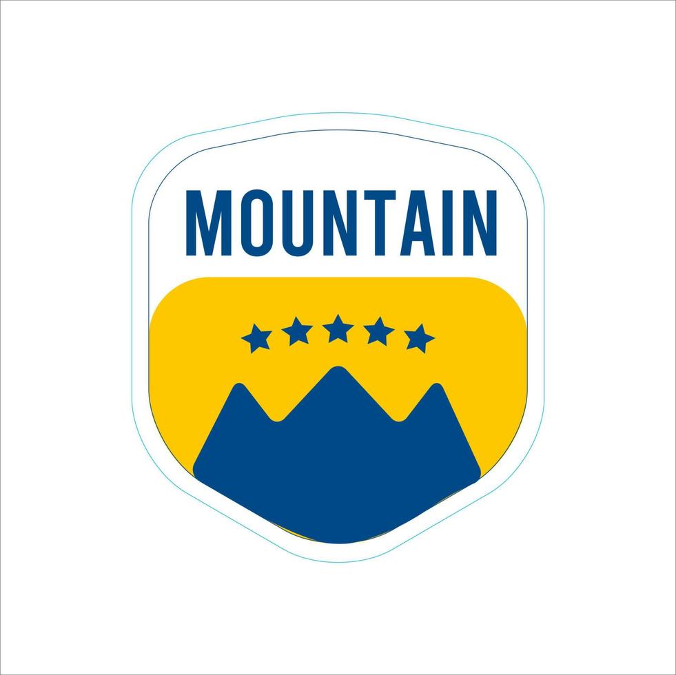 simple logo outdoor adventures and expeditions in mountains, forests and nature vector